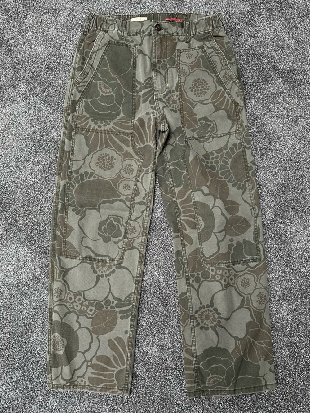 Pilcro and the Letterpress by Anthropologie Double Knee Floral Pants